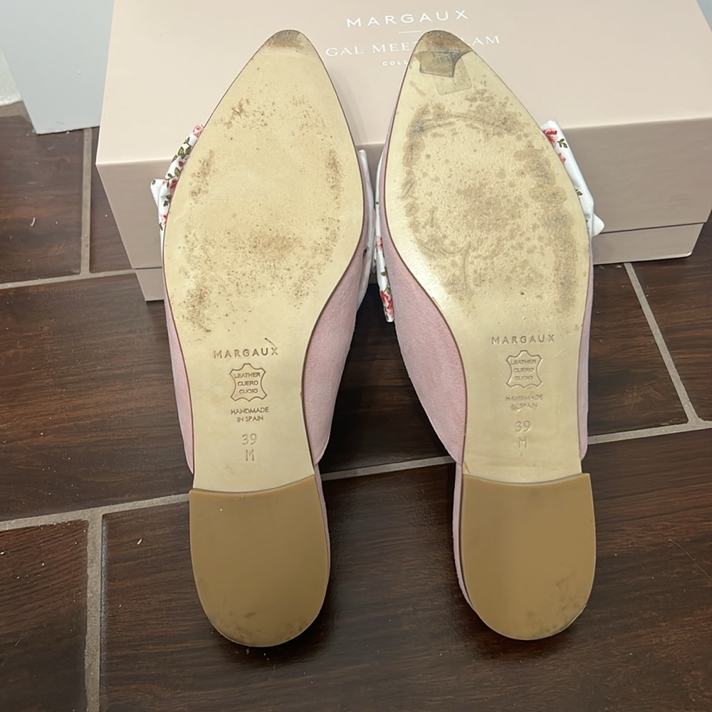 Margaux x Gal Meets Galm Pink Floral Bow Mules - Picture 6 of 8
